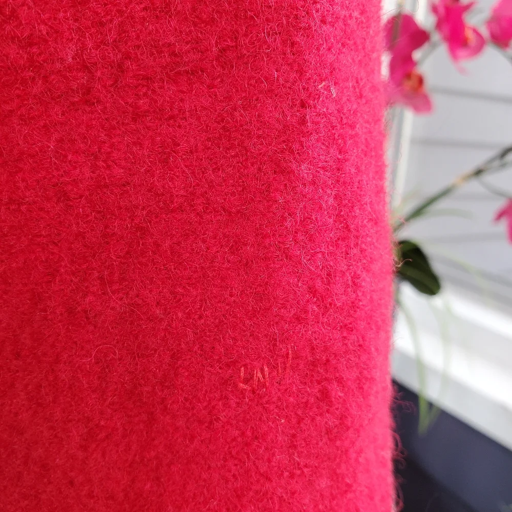 Vintage Talbots Petites 100% Wool Red Jacket Size Small - Picture 8 of 9